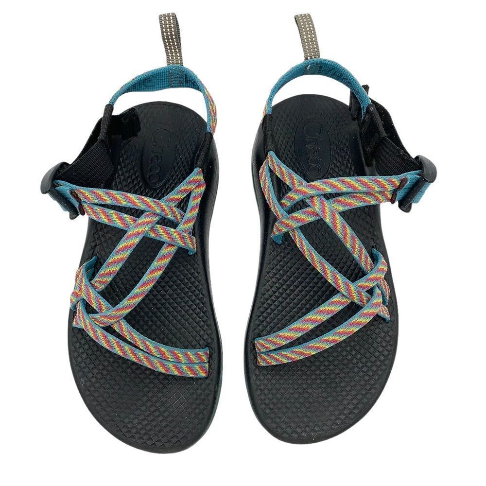 Chaco Kids Size 3 Rainbow Stripe Sandals